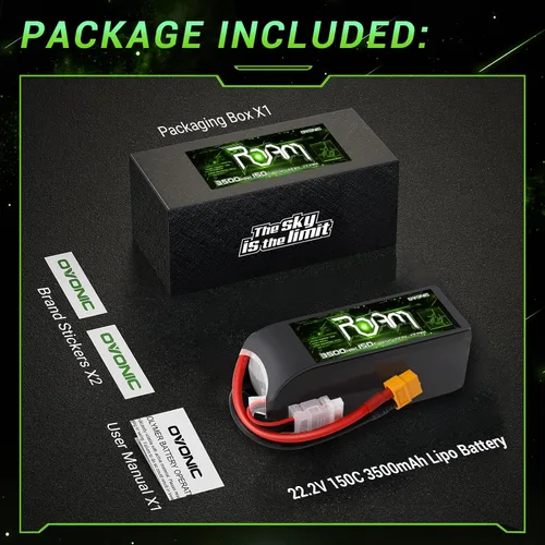 Vista 4 de OVONIC 6S Lipo Batería 3500mAh 22.2V 150C con XT60 Plug para RC Truck Truggy Buggy Tank RC Car Racing Hobby