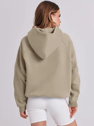Vista 155 de ANRABESS - Sudaderas con capucha para mujer, sobre talla, de vellón de manga larga, modelo de 2024, para otoño