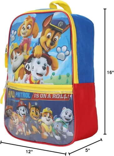 Vista 10 de Bioworld PAW Patrol - Juego de mochila juvenil de 5 piezas, Perros, Dibujos Animados, Pata, Patrulla, Héroes, Mochila, Bolsa, Fiambrera, Conjunto