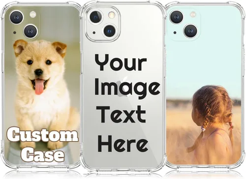 Vista 23 de Funda de teléfono con foto personalizada para iPhone 14 de 6.1 pulgadas, funda de TPU suave personalizada con absorción de golpes para iPhone 14