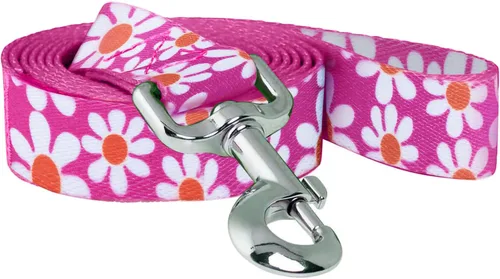 Vista 6 de Native Pup Correa para perro, margarita azul, flor verde, camuflaje rosa, leopardo, orgullo arcoíris de 5 pies (azul camuflado)