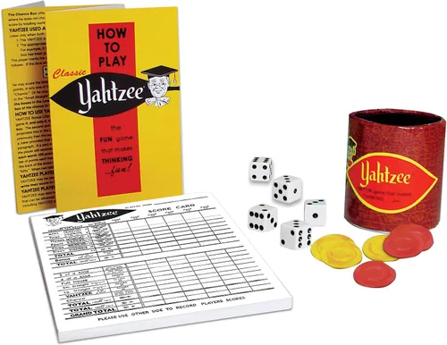 Vista 4 de Juego clásico de habilidad y azar Yahtzee., ninguno , Multicolor Emocionante juego de habilidad y azar, componentes originales, 2 o más jugadores