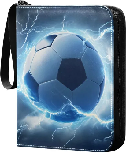 Vista 13 de OTVEE Carpeta de tarjetas con 4 bolsillos, soporte para 400 tarjetas con 50 mangas, carpeta de colección de tarjetas, soporte para libros de béisbol