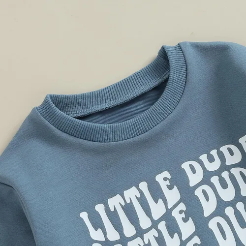 Vista 5 de Conjunto de ropa de 2 piezas para bebés y niños pequeños para otoño e invierno