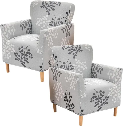Vista 22 de Fundas estampadas para sillón de banquete fundas suaves para sillón de 1 pieza, fundas elásticas para silla de sala de estar, funda antideslizante