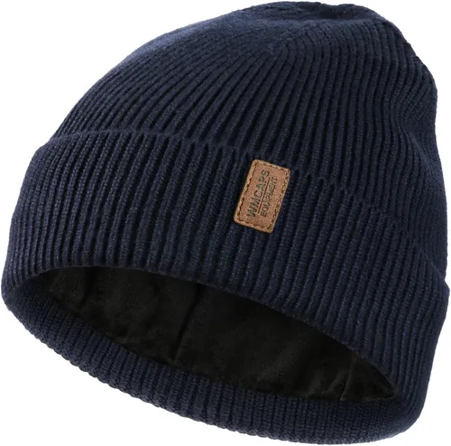 Vista 22 de Wmcaps – Gorro de invierno para hombre y mujer, gorro de punto suave y cálido con forro vellón Verde militar