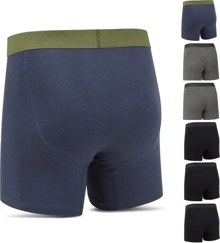 Vista 2 de Levi's Ropa interior para hombre, paquete de 7 calzoncillos tipo bóxer para hombre de algodón elástico