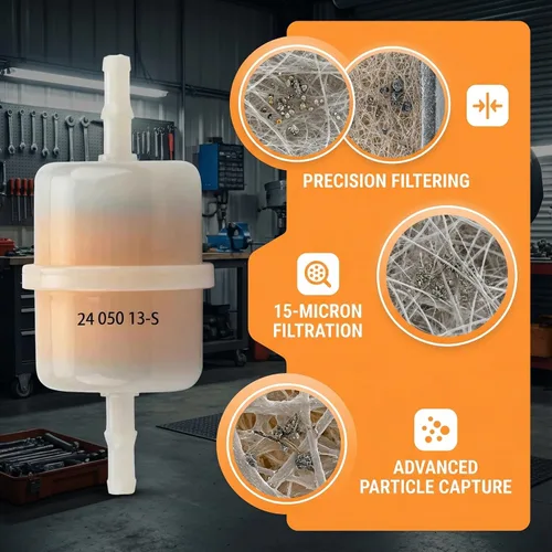 Vista 6 de 24 050 13-S Filtro de combustible de 15 micras compatible con Kohler 24 050 10 24 050 02-S 24 050 13 24 050 13S 24 050 13-s1 Ariens 21539500 Cub