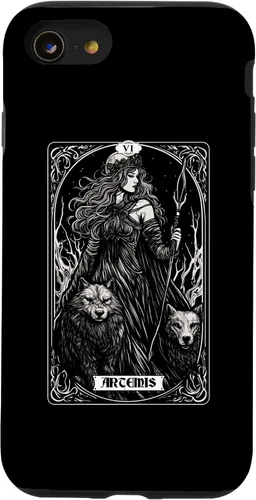 Vista 13 de iPhone 14 Artemis Tarot Card Caza Dios griego Diosa Caso
