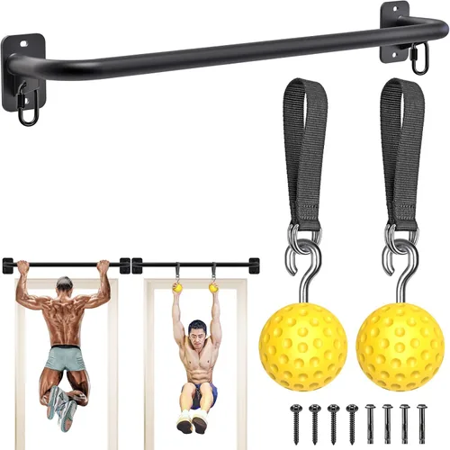 Vista 7 de SELEWARE Heavy Duty Welded Pull Up Bar, Versatile Doorway Wall Mount, Joist Mounted, and Ceiling Mounted Chin Up Bars, Thick Metal Sturdy