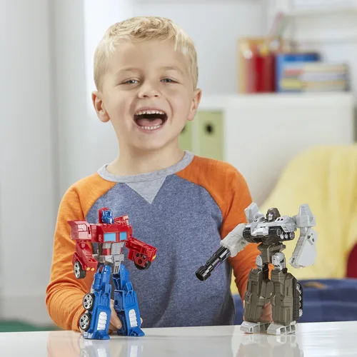 Vista 7 de Transformers Toys Heroes and Villains Optimus Prime y Megatron, paquete de 2 figuras de acción – para niños de 6 años en adelante, 7 pulgadas