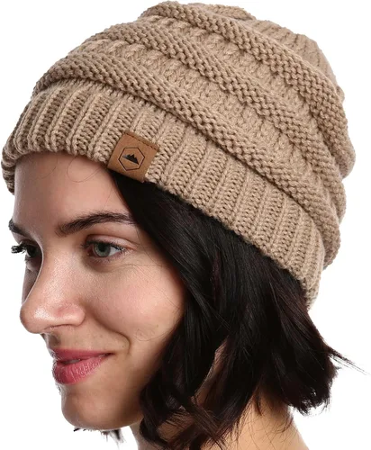 Vista 48 de Gorro de punto para mujer, cálido y suave, elástico, para clima frío de Tough Headwear