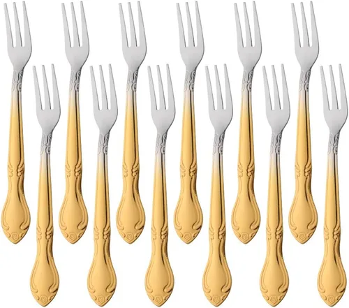 Vista 55 de Cucharas de sopa, cucharas redondas de acero inoxidable para caldo con borde de flor, juego de 12 piezas de acero inoxidable para café, azúcar