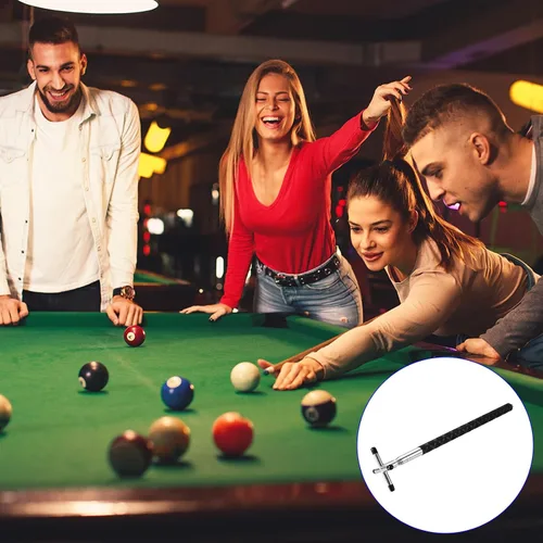 Vista 2 de M METERXITY Retractable Billiards Cue Stick Bridge with Removable Brass Bridge Head - EVA Handle Billiards Table Accessory, Apply to Party/Club/Home
