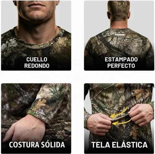 Vista 6 de Realtree Camo Crewneck Tees Mezcla de algodón Realtree Apx