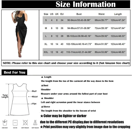 Vista 3 de KUIOLYPOER Vestido de invitada de boda de verano para mujer, sexy, con lentejuelas, con abertura, vestido de cóctel de un solo hombro