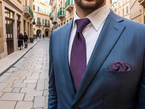 Vista 21 de S&W SHLAX&WING Conjunto de corbata de color sólido y pañuelo de bolsillo para hombre