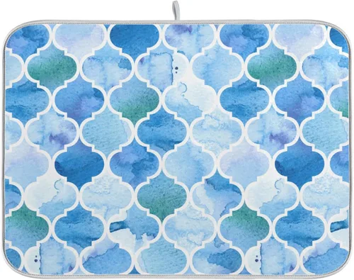 Vista 53 de Tapete de secado de platos súper absorbente, tapete de microfibra de secado rápido, 16 x 18 pulgadas, almohadilla de secado de platos de cocina
