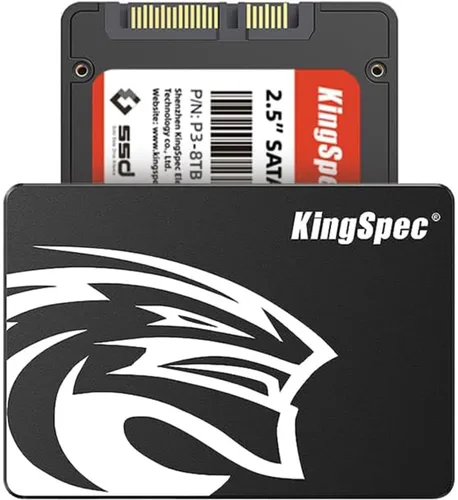 Vista 7 de KingSpec 128 GB 2.5 SSD SATA III interno - 550 MB/s de lectura, 520 MB/s de escritura con Flash NAND 3D, para actualización de PC de escritorio