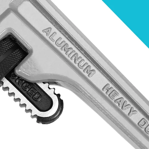Vista 5 de DURATECH Llave de tubo recta de aluminio resistente de 14 pulgadas, llave de tubo recta de aluminio resistente de 18 pulgadas