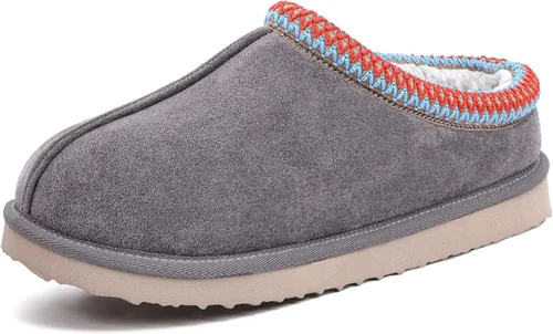 Vista 11 de Pantuflas para mujer, peludas, acogedoras, de tobillo corto, para interiores y exteriores, muletas peludas y cálidas, zapatillas de casa lindas
