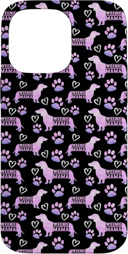 Vista 21 de Dachshund Mom Weenie Mama Weiner Dog - Funda de regalo para iPhone 16, color rosa