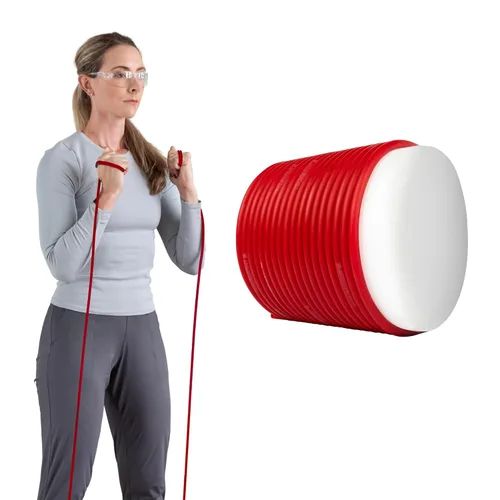 Vista 12 de TheraBand - Bandas de resistencia, banda elástica de látex profesional, para cuerpo superior e inferior, ejercicio de núcleo, terapia física