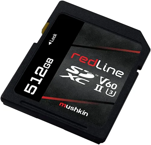 Vista 4 de Mushkin Redline Media 512GB UHS-II v60 Tarjeta SD