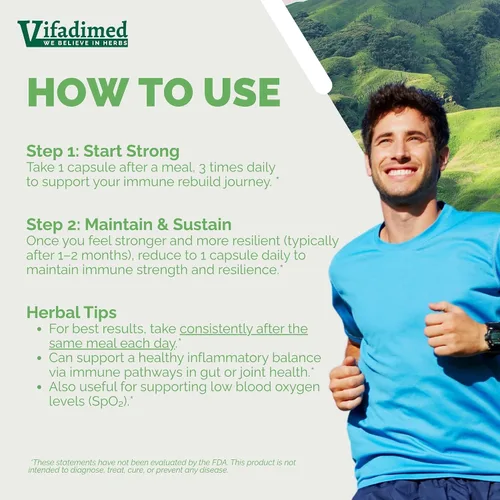 Vista 6 de Suplemento de apoyo inmunológico a base de hierbas, inmunidad herbaria, suplementos autoinmunes, inmunidad digestiva y respiratoria, Huang Qi
