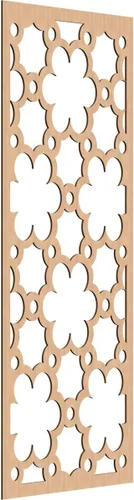 Vista 96 de 9 3/8"W x 24 3/8"H x 1/4"T Southgate Decorativos Paneles De Pared De Madera Calado, Abedul
