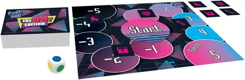Vista 5 de Geek Out! - Edición de los 80, juego de fiesta de cultura pop, divertido juego de bluffing para adultos, familiar, nostalgia clásica de los 80