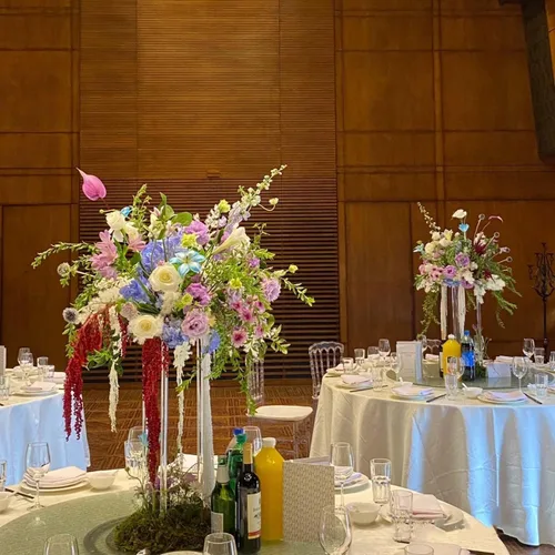 Vista 3 de 10 jarrones acrílicos de 23.62 pulgadas, centro de mesa, decoración de mesa, soporte de flores para centros de mesa de boda para mesas