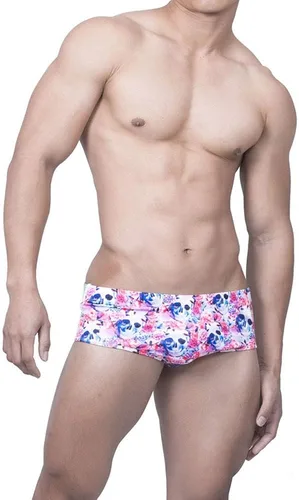 Vista 2 de UXH Traje de baño para hombre calzoncillos acolchados Printe Masculino Sexy Moda Natación Bikini Junta Playa Surf Natación Trunks