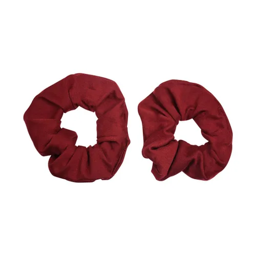 Vista 7 de Set of 2 Large Solid Scrunchies (Beige)