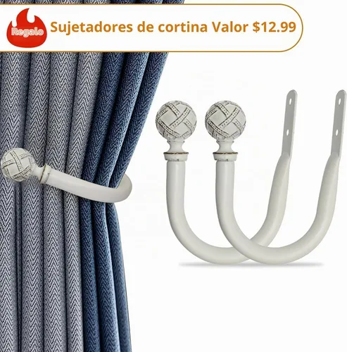 Vista 6 de Ycolnaefllr - Barra de cortina doble blanca de 28 a 48 pulgadas, resistente y ajustable Weathered White