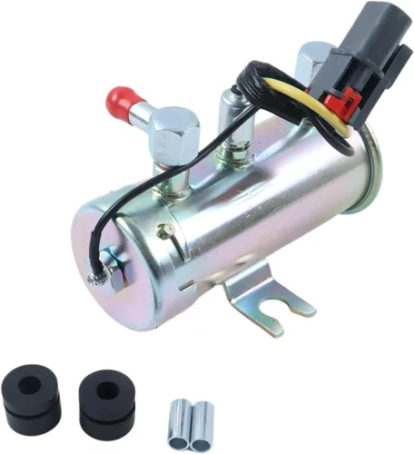 Vista 4 de Bomba de combustible universal eléctrica O-EP028 de gasolina de 24 V apta para faceta de plata estilo tractor barco