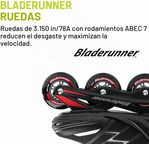 Vista 4 de [Usado] Bladerunner by Rollerblade Advantage Pro XT Men's Adult Fitness Inline Skate