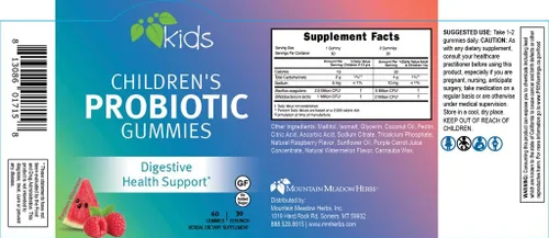 Vista 5 de Mountain Meadow Herbs Gomitas probióticas para niños 60