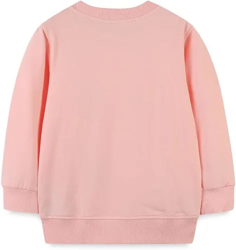 Vista 2 de FreeLu Sudaderas de algodón para niñas con estampado de dibujos animados y cuello redondo