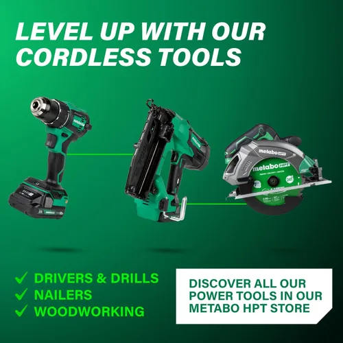 Vista 13 de Metabo HPT Martillo giratorio sin escobillas MultiVolt™ SDS Plus de 36 V con mango en D de 1-1/8 pulgadas, solo cuerpo de herramienta de martillo