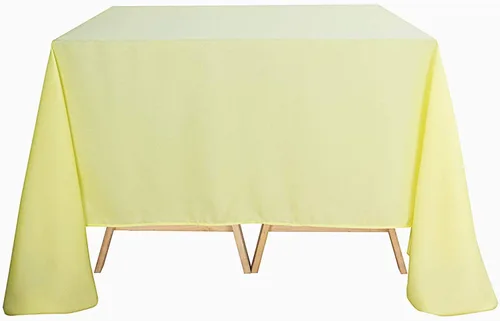 Vista 5 de Balsa Circle 10 manteles cuadrados de poliéster de 90 x 90 pulgadas, color verde manzana, para bodas, fiestas, catering, cocina, eventos