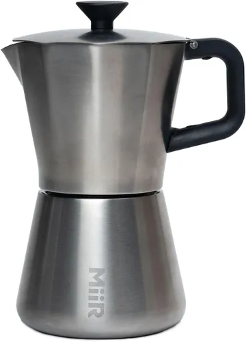 Vista 10 de MiiR Nueva olla Moka estándar, 10 onzas, cafetera duradera para preparar café expreso rico