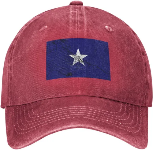 Vista 2 de LIFANGMI Bonnie Blue Flag Texture Effect Baseball Cap for Men Women Hats Adjustable Vintage Cowboy Hat Dad Caps