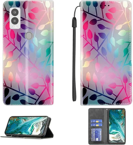 Vista 110 de Aroepurt Funda para UMIDIGI G1 Plus compatible con UMIDIGI G1 Plus Funda para teléfono Funda de piel sintética con función atril magnética CPT15