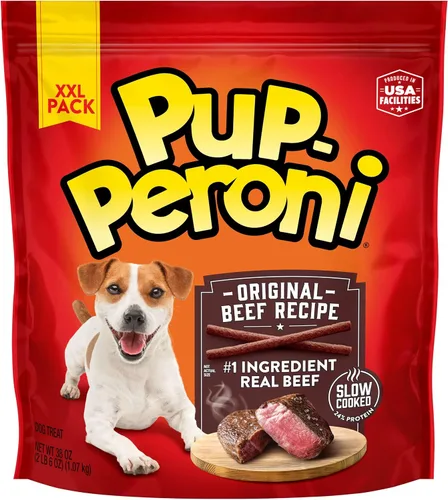 Vista 26 de Pup-Peroni Prime Rib - Golosinas para perros con sabor a costilla, bolsa de 38 onzas (paquete de 4)