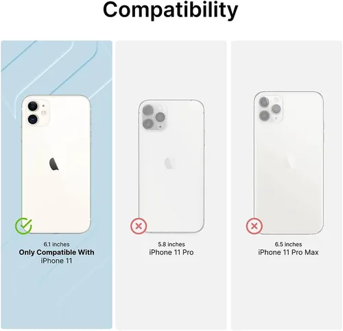 Vista 2 de Catalyst - Funda para iPhone 11 con parte trasera transparente, resistente a prueba de caídas de 10 pies, sistema de amortiguación de armadura