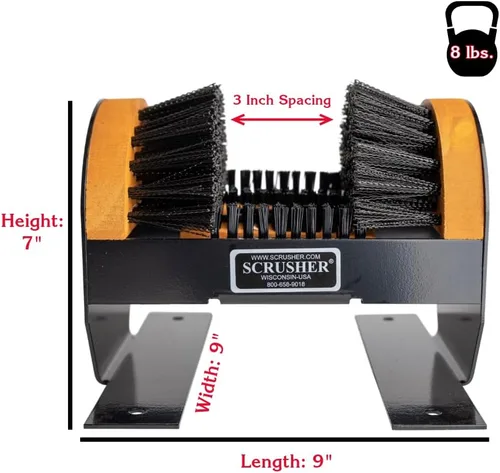 Vista 8 de Deluxe Scrusher - Rascador de botas para exteriores resistente con cepillos