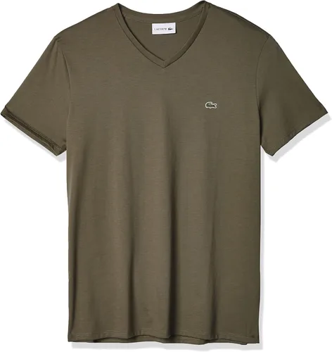 Vista 16 de Lacoste TH6710 - Camiseta de manga corta con cuello en V para hombre Marrón