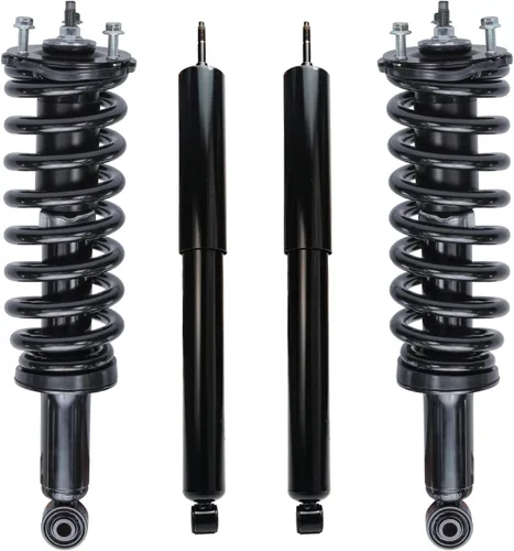 Vista 46 de Detroit Axle - Kit de 4 puntales para Ford Escape 2014-2019, 2 amortiguadores traseros ensamblaje 2 puntales delanteros y resortes helicoidales 2015