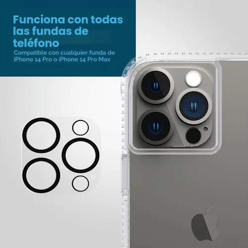 Vista 6 de Case-Mate Protector de lente de cámara para iPhone 14 Pro Max/iPhone 14 Pro